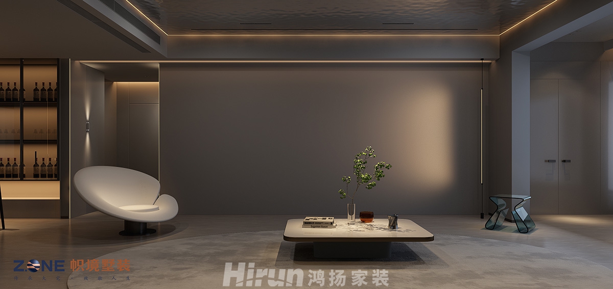 中建江山壹號220㎡雅致現(xiàn)代大平層 裝修案例效果圖-1