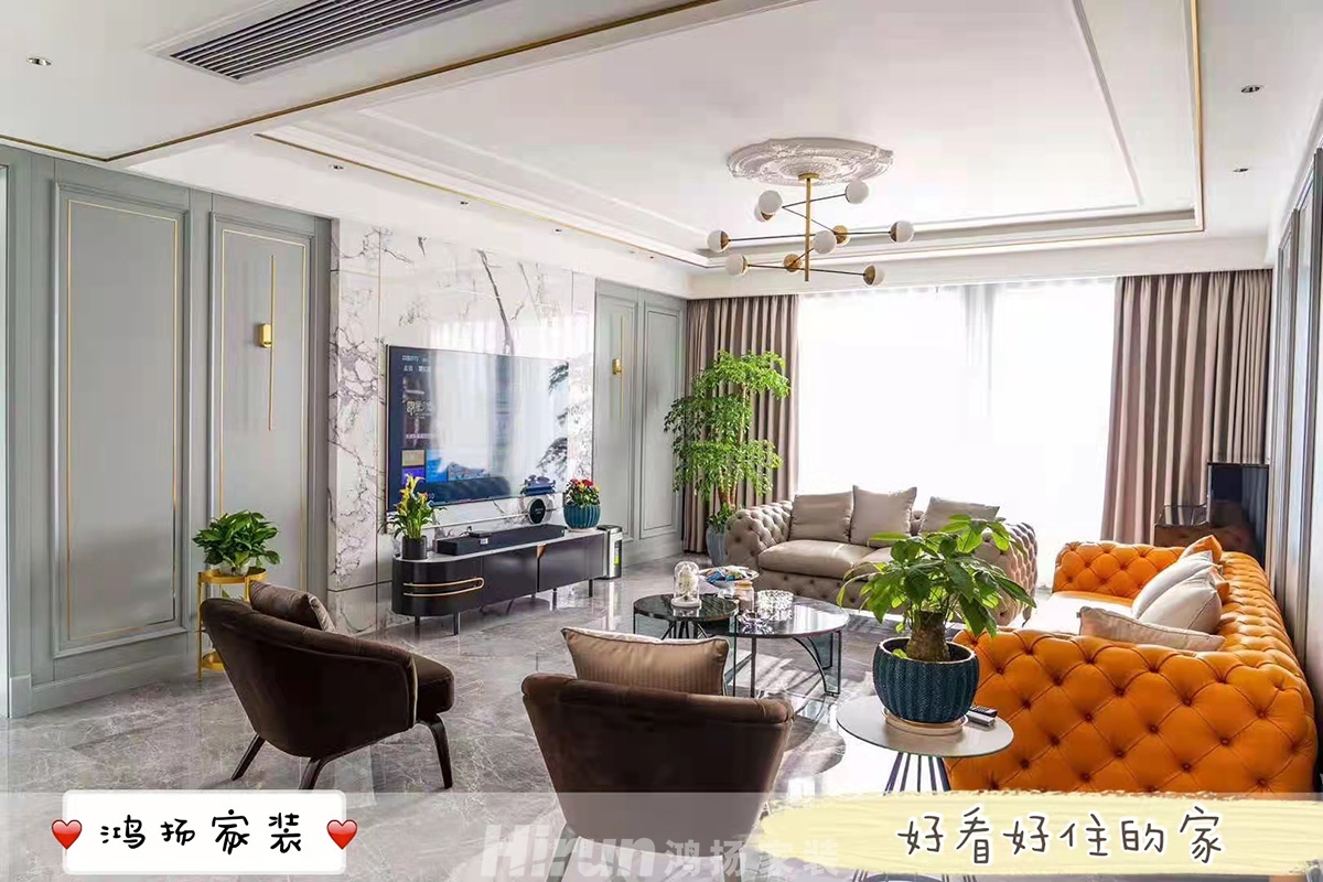 鴻宇城260㎡新裝飾主義大平層 裝修案例實景圖-1fe24205b576dfa1b0d479720c3d176