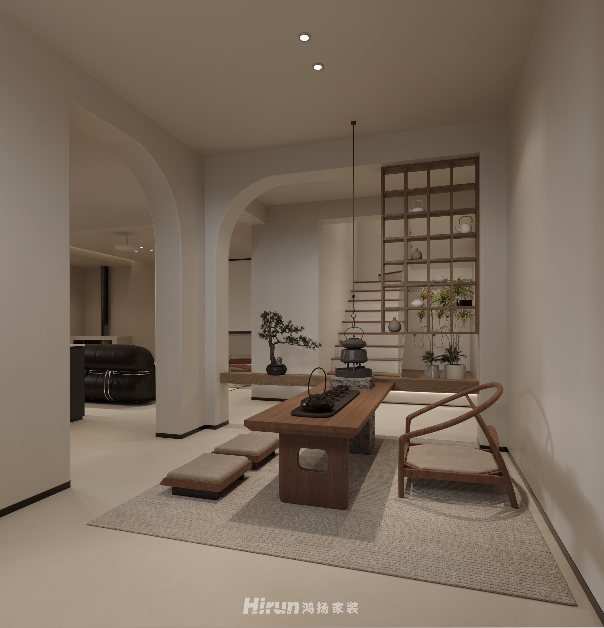 自建別墅380㎡復(fù)古風(fēng)潮別墅 裝修案例效果圖-1