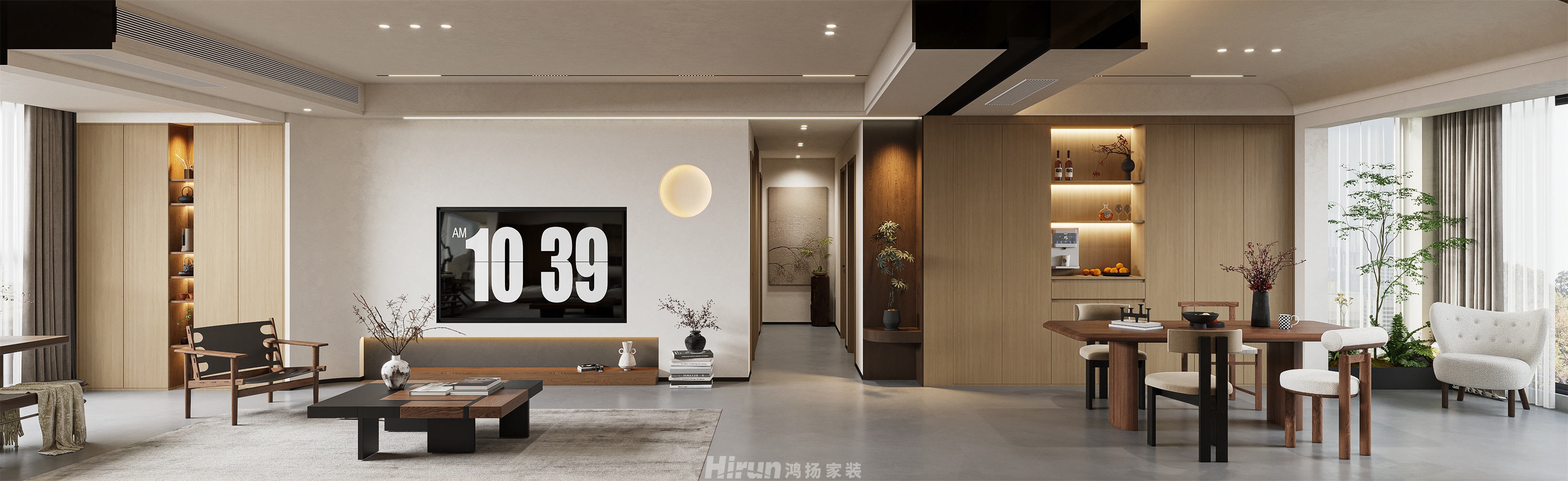 濱江學(xué)府140㎡復(fù)古風(fēng)潮四居室 裝修案例效果圖-11