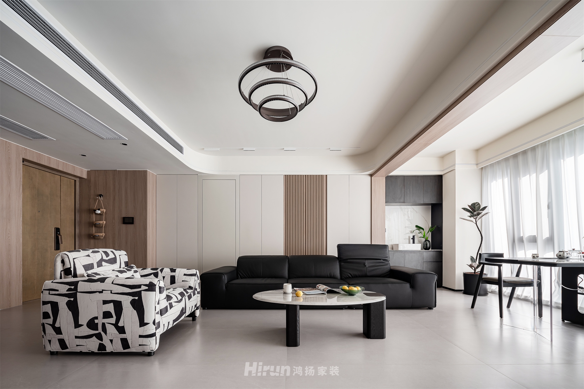 建發央著135㎡新裝飾主義四居室 裝修案例實景圖-8