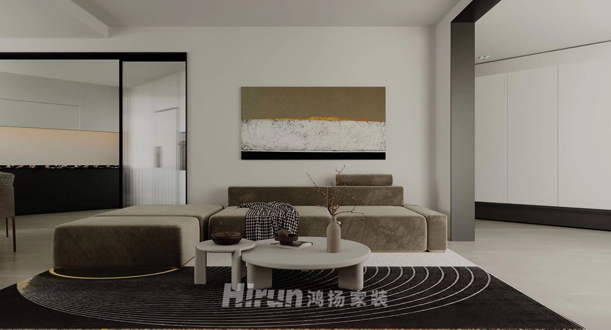 龍城廣場130㎡雅致現代復式 裝修案例效果圖-3