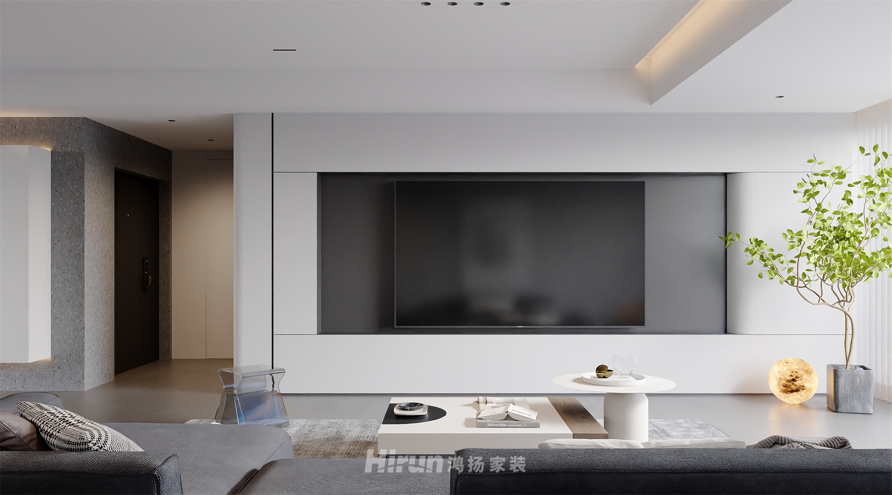 國欣云境府140㎡雅致現代四居室 裝修案例效果圖-2