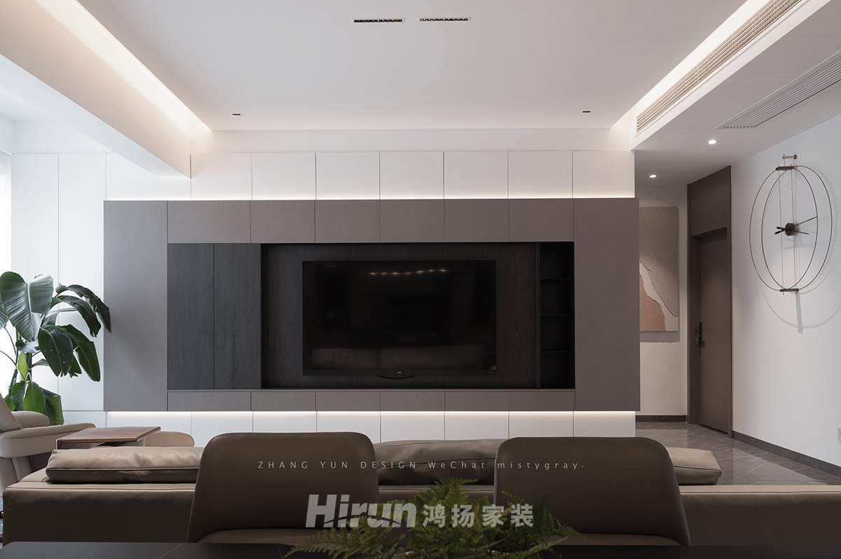 南山十里天池150㎡雅致現(xiàn)代四居室 裝修案例實(shí)景圖-2