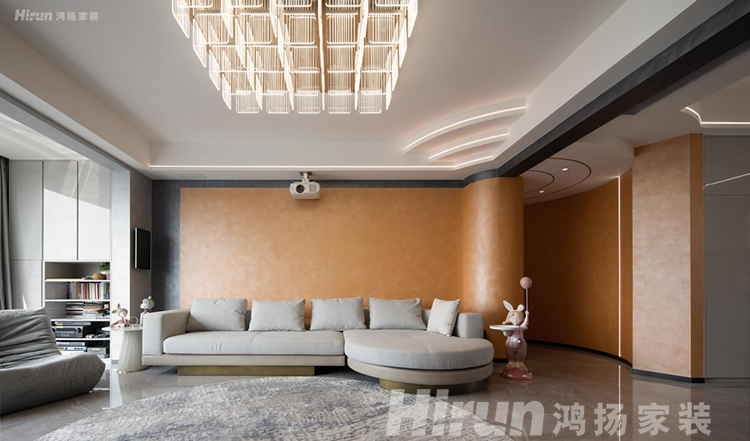 東方舞者200㎡的意式輕奢新家，圓弧工藝，琉璃屏風(fēng)、專屬主臥，值得借鑒！