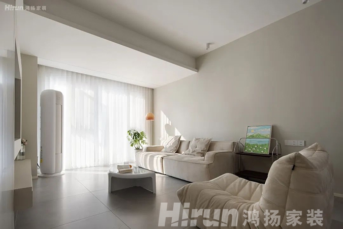 98㎡北歐風裝修，打通陽臺、客餐廳開放式格局太通透了！