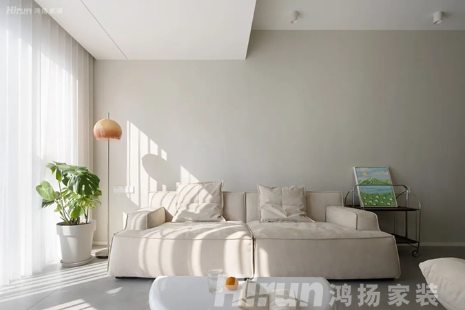 98㎡北歐風裝修，打通陽臺、客餐廳開放式格局太通透了！